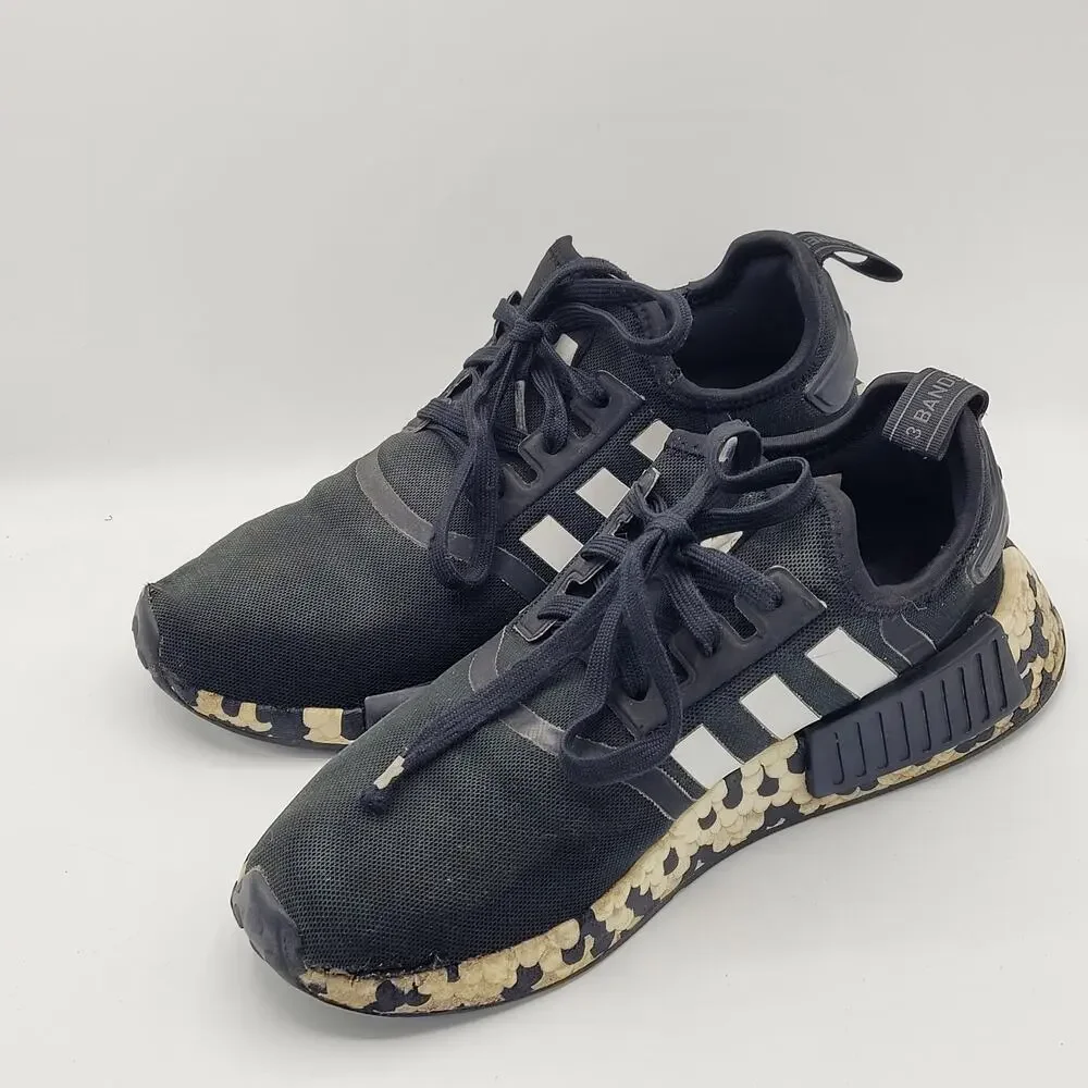 Adidas NMD R1 FV8732 black camo mens size 7 black camo